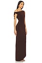 view 2 of 3 Gabrielle Midi Dress in Chocolate Brown