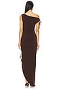 view 3 of 3 Gabrielle Midi Dress in Chocolate Brown