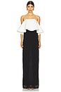 view 1 of 3 x Emma Rose Isabela Gown in Black & White