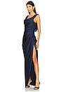 view 3 of 4 Effie Gown in Navy Blue