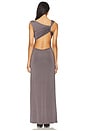 view 3 of 3 Leah Gown in Slate Grey