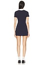 view 3 of 4 Kristin Polo Mini Dress in Navy Blue