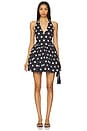 view 1 of 3 Deven Mini Dress in Black Polka Dot