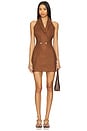 Brixton Mini Dress in Chocolate
