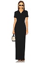 view 1 of 3 x Emma Rose Margo Polo Maxi Dress in Black