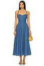 view 1 of 3 Simone Midi Dress in Denim Blue