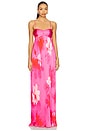 view 2 of 4 Gia Gown in Pink Floral Multi