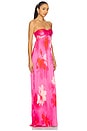 view 3 of 4 Gia Gown in Pink Floral Multi
