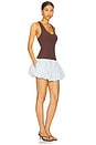 view 2 of 3 Elly Mini Dress in Brown & Light Blue