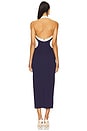 view 3 of 3 Eliza Midi Dress in Navy & White