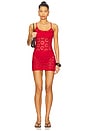 view 1 of 3 Claire Mini Dress in Deep Red