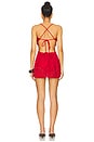 view 3 of 3 Claire Mini Dress in Deep Red