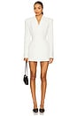 Asher Blazer Dress in White