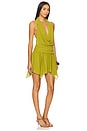 view 2 of 3 Demi Mini Dress in Moss Green