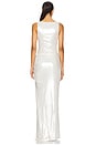 view 3 of 4 Tonya Maxi Dress in White Metallic