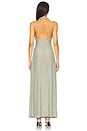 view 3 of 4 Angelina Maxi Dress in Sage Green Shine