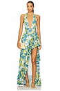 view 1 of 4 Eloise Gown in Blue Multi Floral