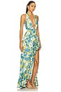 view 2 of 4 Eloise Gown in Blue Multi Floral
