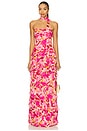 view 1 of 4 Tracie Gown in Pink Georgia Floral