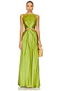 view 1 of 3 Diamanto Gown in Pear Green
