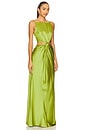 view 2 of 3 Diamanto Gown in Pear Green