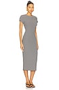 view 2 of 4 Adrian Midi Dress in Black & White Stripe