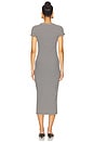 view 3 of 4 Adrian Midi Dress in Black & White Stripe