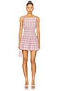 view 1 of 4 Amabel Mini Dress in Pink Multi Plaid