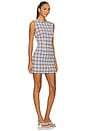 view 2 of 4 Katrina Mini Dress in Navy Blue Plaid