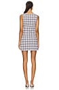 view 3 of 4 Katrina Mini Dress in Navy Blue Plaid