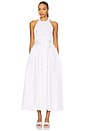 view 1 of 3 Idun Halter Neck Midi Dress in White