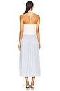 view 3 of 3 Skylar Midi Dress in White & Blue Stripe