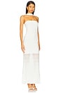 view 2 of 3 x Yhasmina Ferrara Kelly Pleated Knit Dress in White
