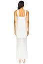 view 3 of 3 x Yhasmina Ferrara Kelly Pleated Knit Dress in White
