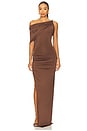 view 1 of 4 Francine Gown in Chocolate Brown
