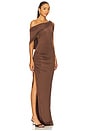 view 2 of 4 Francine Gown in Chocolate Brown