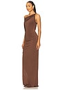 view 3 of 4 Francine Gown in Chocolate Brown