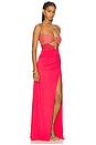 view 2 of 4 Nika Maxi Dress in Pink And Coral Shine