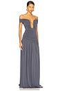 view 2 of 3 Alizee Gown in Slate Grey
