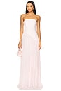 view 1 of 3 Alice Strapless Gown in Light Pink