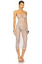 view 3 of 5 Katja Beaded Crochet Midi Dress in Ice