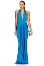 x Christina Elezaj Coralie Gown in Electric Blue