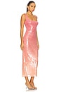 view 3 of 5 Solene Maxi Dress in Pink & Orange Ombre