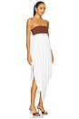 view 3 of 4 Cecilia Maxi Dress in White & Brown