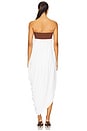 view 4 of 4 Cecilia Maxi Dress in White & Brown