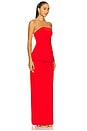 view 2 of 3 Violette Gown in Scarlet Red