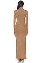 view 3 of 3 x Emma Leger Emaline Maxi Dress in Dark Camel