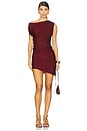 view 1 of 3 Trina Off The Shoulder Mini Dress in Wine