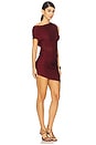 view 2 of 3 Trina Off The Shoulder Mini Dress in Wine