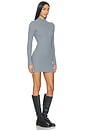 view 2 of 4 Noha Mock Neck Mini Dress in Slate Blue